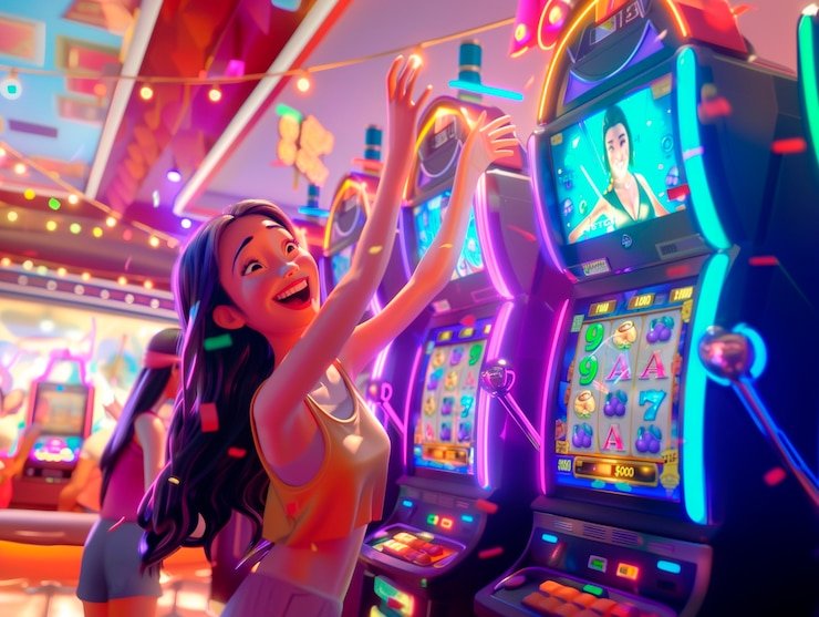 Tampilan meja poker di slot pragmatic dengan kartu hole, kartu komunitas, dan chip taruhan